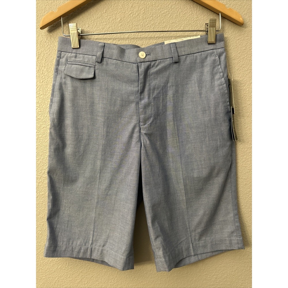 NWT Lauren Ralph Lauren Boy's Size 18R 29" W Chambray Shorts Light Blue